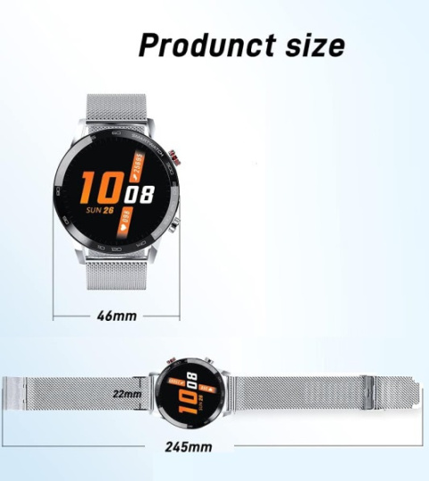ZEGAREK SMARTWATCH CIŚNIENIOMIERZ IP68 KROKOMIERZ ZEGAREK SMARTWATCH CIŚNIENIOMIERZ IP68 KROKOMIERZ