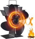 Wentylator wiatrak termoelektryczny kominkowy zasilany ciepłem