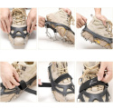 Antypoślizgowe raki wspinaczkowe nakładane na buty kolce łańcuchy