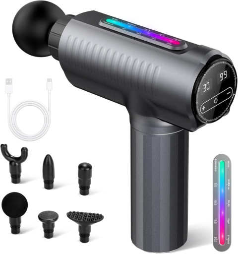 MOCNY PISTOLET DO MASAŻU MASAŻER CIAŁA MASSAGE WIBRACYJNY 6 GŁOWIC MOCNY PISTOLET DO MASAŻU MASAŻER CIAŁA MASSAGE WIBRACYJNY 6 GŁOWIC