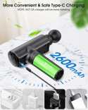 MOCNY PISTOLET DO MASAŻU MASAŻER CIAŁA MASSAGE WIBRACYJNY 6 GŁOWIC MOCNY PISTOLET DO MASAŻU MASAŻER CIAŁA MASSAGE WIBRACYJNY 6 GŁOWIC