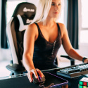 Przewodowa mysz KLIM AIM gamingowa optyczna RGB czarna DPI 7000 Przewodowa mysz KLIM AIM gamingowa optyczna RGB czarna DPI 7000