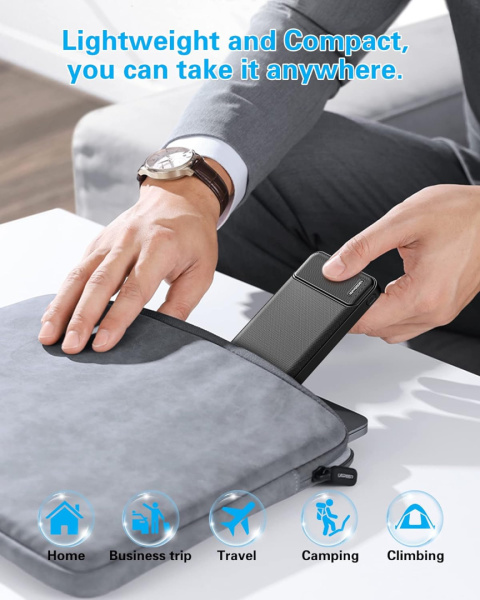 AsperX Powerbank 10000 mAh zestaw dwóch sztuk USB USB-C ładowarka AsperX Powerbank 10000 mAh zestaw dwóch sztuk USB USB-C ładowarka