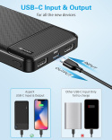 AsperX Powerbank 10000 mAh zestaw dwóch sztuk USB USB-C ładowarka AsperX Powerbank 10000 mAh zestaw dwóch sztuk USB USB-C ładowarka