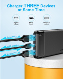 AsperX Powerbank 10000 mAh zestaw dwóch sztuk USB USB-C ładowarka AsperX Powerbank 10000 mAh zestaw dwóch sztuk USB USB-C ładowarka