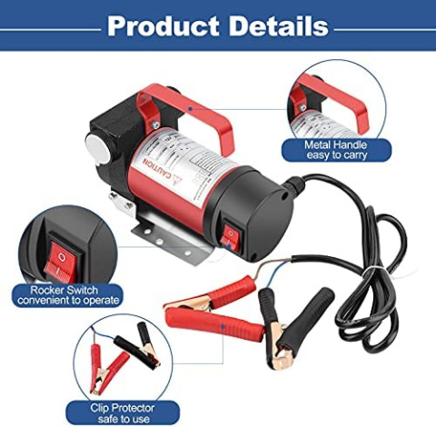 POMPA ELEKTRYCZNA DO OLEJU NAPĘDOWEGO 12V POMPA ELEKTRYCZNA DO OLEJU NAPĘDOWEGO 12V