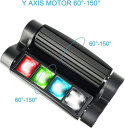Ruchoma głowa DMX512 8X3W LED 4w1 2szt Ruchoma głowa DMX512 8X3W LED 4w1 2szt