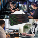 Przewodowa klawiatura gamingowa 88 klawiszy QWERTZ DE LUMSBURRY CZARNA Przewodowa klawiatura gamingowa 88 klawiszy QWERTZ DE LUMSBURRY CZARNA