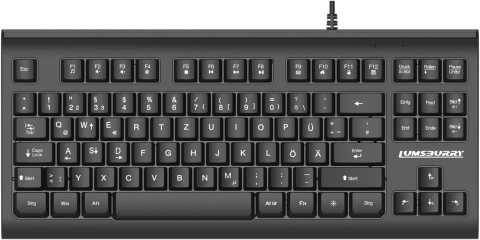 Przewodowa klawiatura gamingowa 88 klawiszy QWERTZ DE LUMSBURRY CZARNA Przewodowa klawiatura gamingowa 88 klawiszy QWERTZ DE LUMSBURRY CZARNA