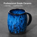 Ręcznie robiony prezent Kubek SECELES ceramika 450 ml niebieski