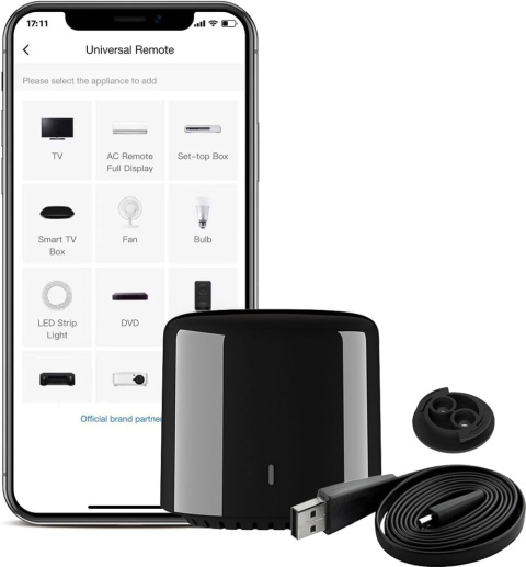 BroadLink RM4C Mini pilot podczerwieni WiFi smart home bramka BroadLink RM4C Mini pilot podczerwieni WiFi smart home bramka
