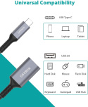 Adapter USB C na USB 3.1 2szt Nimaso 20cm 5 Gb/s kolor czarny i srebrny