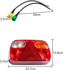 Lampa tylna do przyczepy naczepy lawet światło 2szt halogen Lampa tylna do przyczepy naczepy lawet światło 2szt halogen