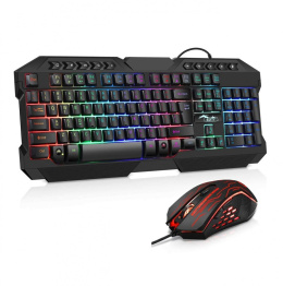 Zestaw BAKTH K10 RGB klawiatura gamingowa mysz USB