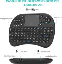 Mini klawiatura bezprzewodowa Smart TV xbox PC touchpad QWERTZ DE 2.4G Mini klawiatura bezprzewodowa Smart TV xbox PC touchpad QWERTZ DE 2.4G