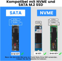 OBUDOWA ADAPTER DYSKU SSD kartridż Airusam M.2 NVME USB-C 3.1 OBUDOWA ADAPTER DYSKU SSD kartridż Airusam M.2 NVME USB-C 3.1