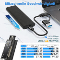 OBUDOWA ADAPTER DYSKU SSD kartridż Airusam M.2 NVME USB-C 3.1 OBUDOWA ADAPTER DYSKU SSD kartridż Airusam M.2 NVME USB-C 3.1