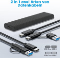 OBUDOWA ADAPTER DYSKU SSD kartridż Airusam M.2 NVME USB-C 3.1 OBUDOWA ADAPTER DYSKU SSD kartridż Airusam M.2 NVME USB-C 3.1