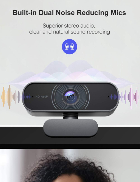 Kamera internetowa z mikrofonem Crosstour CW100 1080P Full HD PC Kamera internetowa z mikrofonem Crosstour CW100 1080P Full HD PC