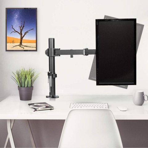 Biurkowy Pojedynczy Obrotowy Uchwyt MD9421 do Monitora TV LCD 10-27" 10kg Biurkowy Pojedynczy Obrotowy Uchwyt MD9421 do Monitora TV LCD 10-27" 10kg