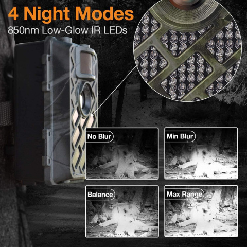 FotoPułapka Kamera Myśliwska NightVision WingHome 630M 22MP FullHD IP66 FotoPułapka Kamera Myśliwska NightVision WingHome 630M 22MP FullHD IP66