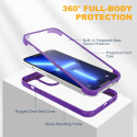 Etui 360° przód i tył iPhone 14 Pro Max ochrona na aparat fioletowy Etui 360° przód i tył iPhone 14 Pro Max ochrona na aparat fioletowy