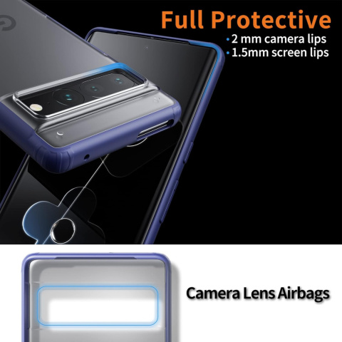 Etui do Google Pixel 7 PRO gumowe obudowa mat case niebieski Etui do Google Pixel 7 PRO gumowe obudowa mat case niebieski