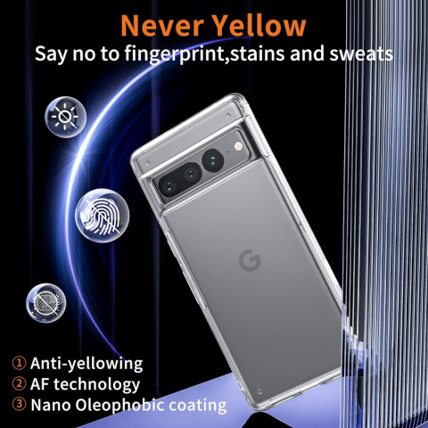 Etui do Google Pixel 7 PRO gumowe obudowa mat case przezroczyste Etui do Google Pixel 7 PRO gumowe obudowa mat case przezroczyste