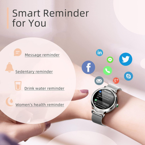SMARTWATCH INTELIGENTNY ZEGAREK DAMSKI NY22 WODOODPORNY FITNESS SPORTOWY SMARTWATCH INTELIGENTNY ZEGAREK DAMSKI NY22 WODOODPORNY FITNESS SPORTOWY
