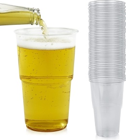 Kubek Kubki Kufle plastikowe do piwa napojów jednorazowe 500ml 100szt