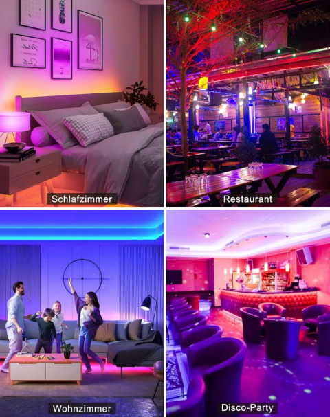 Żarówka LED E27 10W RGBW oświetlenie żarówki + pilot 2szt ciepły biały