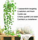 Sztuczny Bluszcz na Ścianę Balkon Girlanda 12 sztuk dekoracja 2,1 m Sztuczny Bluszcz na Ścianę Balkon Girlanda 12 sztuk dekoracja 2,1 m