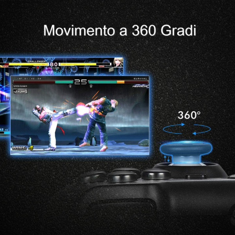 Kontroler Bezprzewodowy GamePad podwójne wibracje EasySMX PC PS3 Android Kontroler Bezprzewodowy GamePad podwójne wibracje EasySMX PC PS3 Android