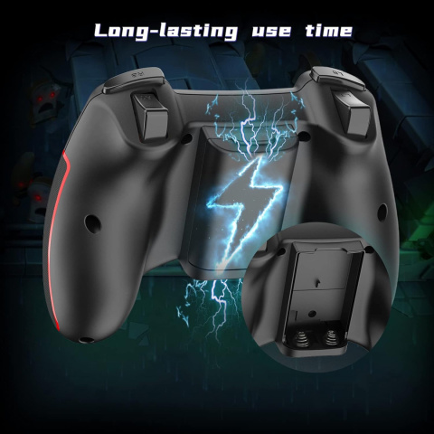 Kontroler Bezprzewodowy GamePad podwójne wibracje EasySMX PC PS3 Android Kontroler Bezprzewodowy GamePad podwójne wibracje EasySMX PC PS3 Android