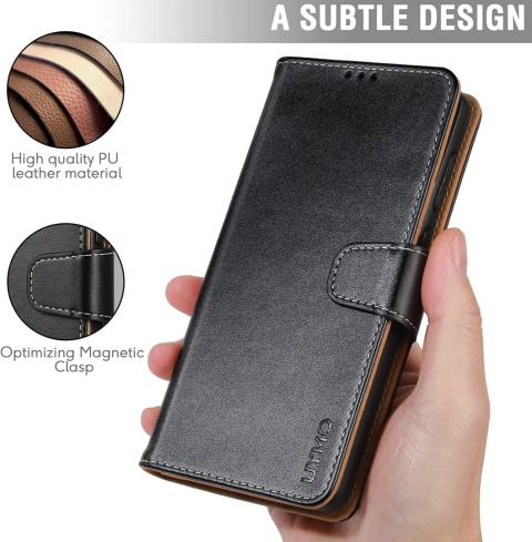 Etui z klapką skórzane na magnes portfel do Samsung Galaxy A33 5G Czarne Etui z klapką skórzane na magnes portfel do Samsung Galaxy A33 5G Czarne