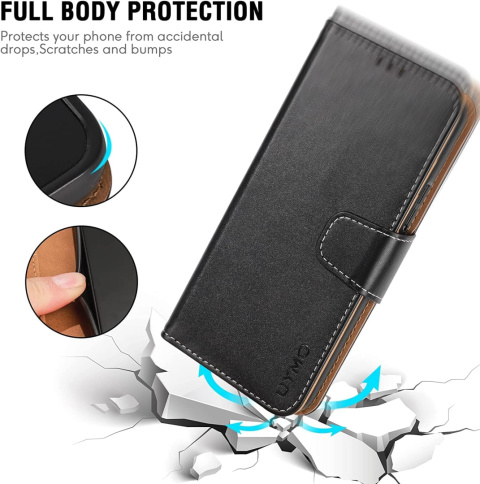 Etui z klapką skórzane na magnes portfel do Samsung Galaxy A33 5G Czarne Etui z klapką skórzane na magnes portfel do Samsung Galaxy A33 5G Czarne