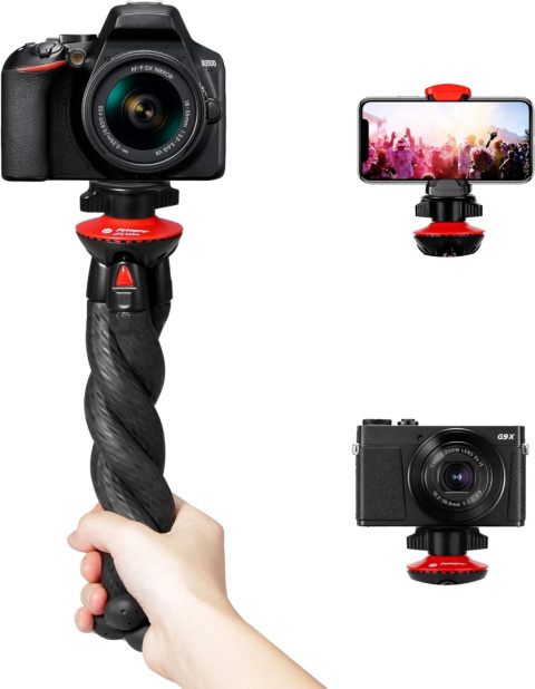 Statyw uchwyt na telefon aparat giętki elastyczny tripod trójnóg