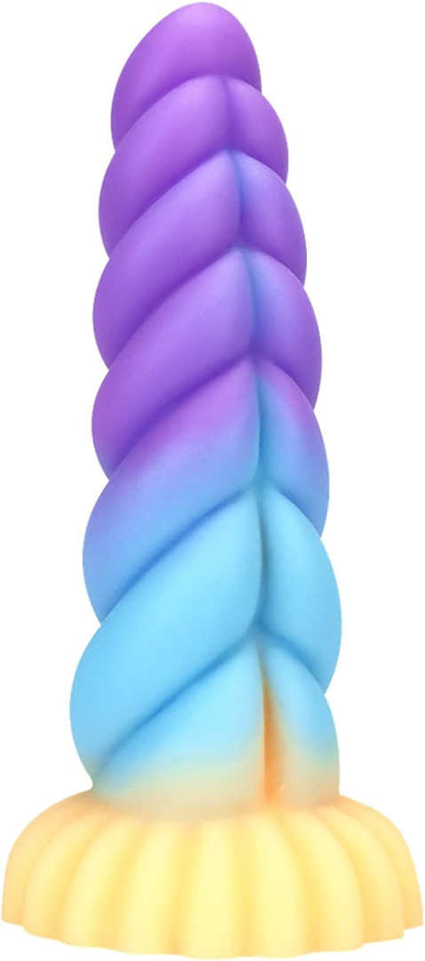 Silikonowe dildo z mocną przyssawką 19cm anal sex stymulacja korek