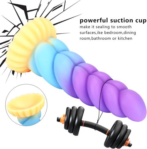 Silikonowe dildo z mocną przyssawką 19cm anal sex stymulacja korek Silikonowe dildo z mocną przyssawką 19cm anal sex stymulacja korek