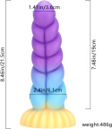 Silikonowe dildo z mocną przyssawką 19cm anal sex stymulacja korek