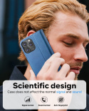 ETUI Z KLAPKĄ PORTFEL DO IPHONE 14 PRO 6,1″ niebieski pokrowiec case