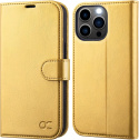 ETUI Z KLAPKĄ PORTFEL DO IPHONE 14 PRO 6,1″ złoty pokrowiec case ETUI Z KLAPKĄ PORTFEL DO IPHONE 14 PRO 6,1″ złoty pokrowiec case