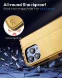 ETUI Z KLAPKĄ PORTFEL DO IPHONE 14 PRO 6,1″ złoty pokrowiec case ETUI Z KLAPKĄ PORTFEL DO IPHONE 14 PRO 6,1″ złoty pokrowiec case