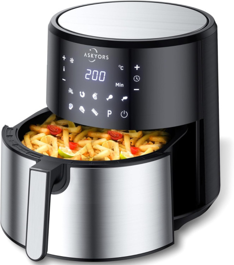 Frytkownica beztłuszczowa 8 programów 8 litrów 1700W XXL Frytkownica beztłuszczowa 8 programów 8 litrów 1700W XXL