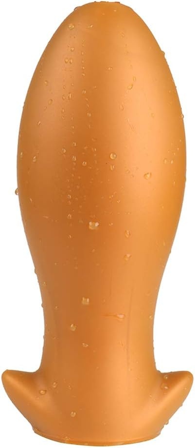 Duży złoty korek analny silikonowy sex orgazm dildo plug 22,5cm ROZ E