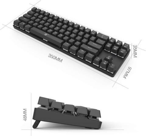 Klawiatura mechaniczna Drevo CALIBUR Bluetooth 4.0 do gier RGB USB QWERTY Klawiatura mechaniczna Drevo CALIBUR Bluetooth 4.0 do gier RGB USB QWERTY