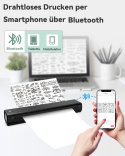 Przenośna drukarka termiczna A4 bluetooth M08F Przenośna drukarka termiczna A4 bluetooth M08F