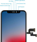 Wyświetlacz LCD ekran dotykowy zamiennik Hoonyer do iPhone XS czarny zestaw