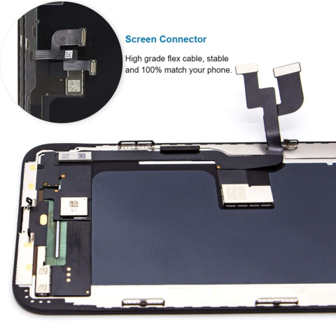 Wyświetlacz LCD ekran dotykowy zamiennik Hoonyer do iPhone XS czarny zestaw Wyświetlacz LCD ekran dotykowy zamiennik Hoonyer do iPhone XS czarny zestaw