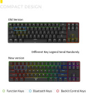 Klawiatura mechaniczna Drevo CALIBUR Bluetooth 4.0 do gier RGB USB QWERTY Klawiatura mechaniczna Drevo CALIBUR Bluetooth 4.0 do gier RGB USB QWERTY
